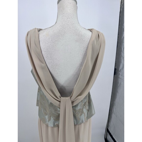 Vintage J. Ribkoff Couture Formal 2 Piece Maxi Skirt Top Set Size 12 Champagne - Picture 5 of 16